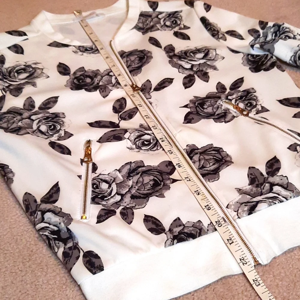 Rose print jacket - Picture 5 of 7